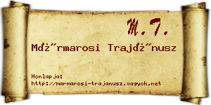 Mármarosi Trajánusz névjegykártya